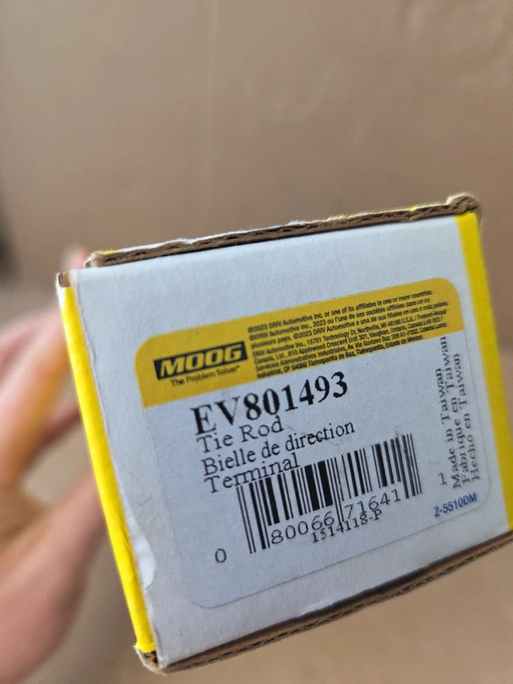 Extremo interior de varilla de amarre MOOG EV801493 para Chrysler Pacifica Voyager 17-20 Foto 3 de 3