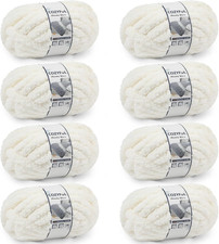Chunky Yarn for Hand Knitting - 10 Chunky Chenille Yarn, Jumbo Big Thick Chunky