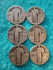 6 Standing Liberty Quarters