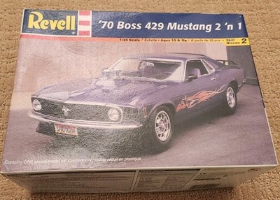 Revell 1970 Boss 429 Mustang 2 'n 1 Plastic 1:24 Model Car New Open Box