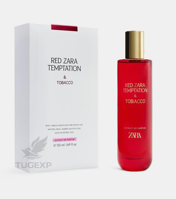 red temptation tobacco zara equivalente ZARA Red Temptation Tobacco 50 ml extracto de perfume concentrado 1,70 OZ  nuevo