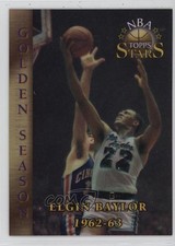 1996 Topps Stars Golden Season Finest Refractor Elgin Baylor #56 HOF 03xg