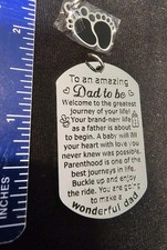 To Daddy Dad To Be Dog Tag Pendant Or Keychain Wonderful Dad Father's Day Gift