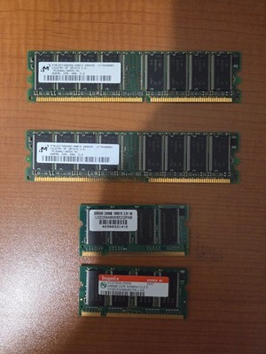Mixed Lot of DDR1 RAM (4 sticks in total) | See description for further info