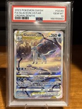 Glaceon VSTAR GG40/GG70 SWSH: Crown Zenith: Galarian Gallery Holo on eBay