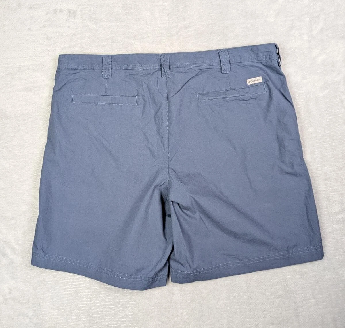 Columbia Mens Blue Chino Shorts Size 40 Lightweight Casual Outdoor Hiking