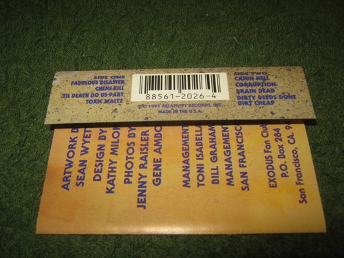 Exodus - Good Friendly Violent Fun (cassette) - Picture 3 of 9