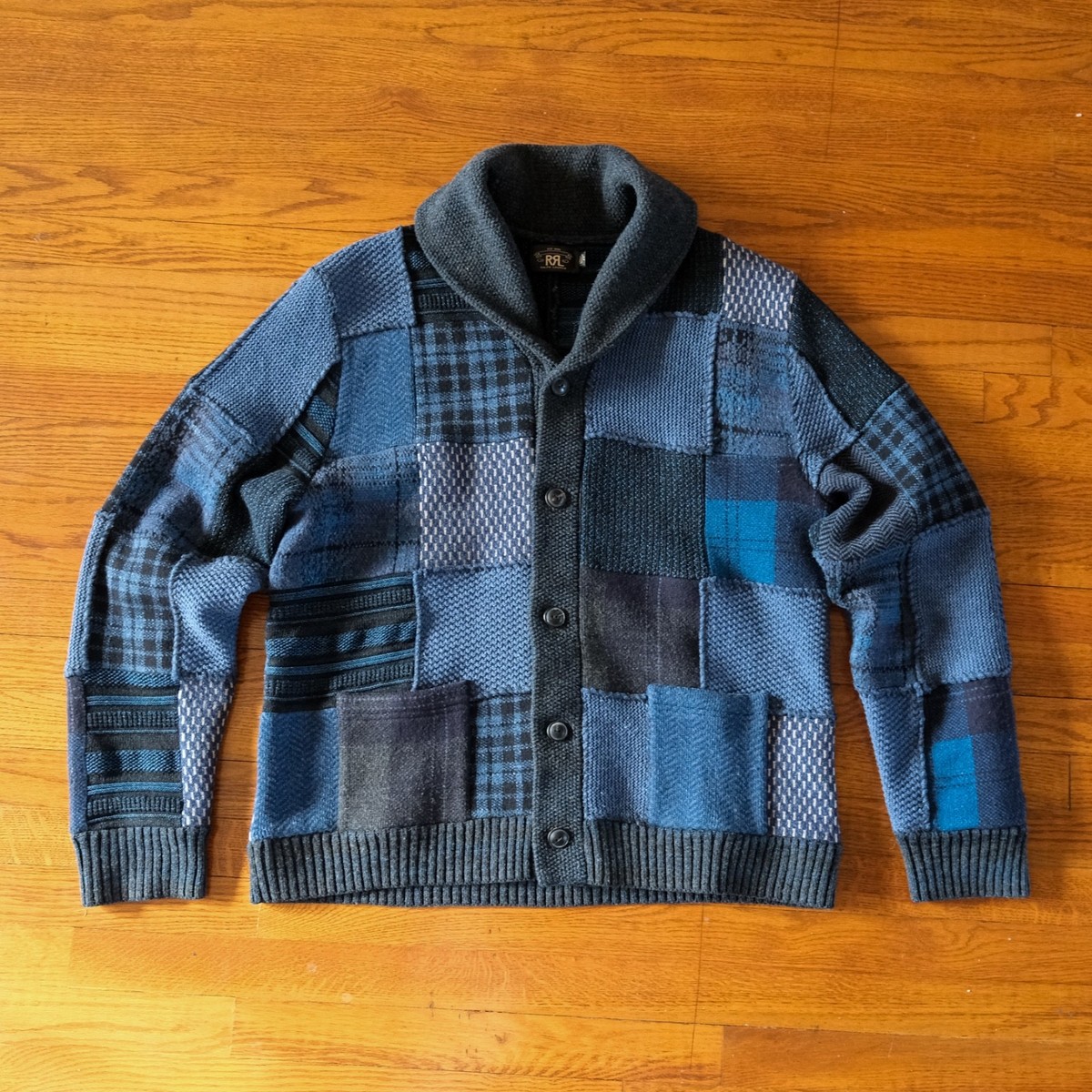 ジャケット・アウター RRL SNAPPED FRONT SHAWL CARDIGAN JACKET Cable Cotton-Wool Shawl Cardigan for Women | Ralph Lauren® UK