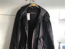 Marccain Sport Navy Quilted Coat In Navy Size N6 New With Tags