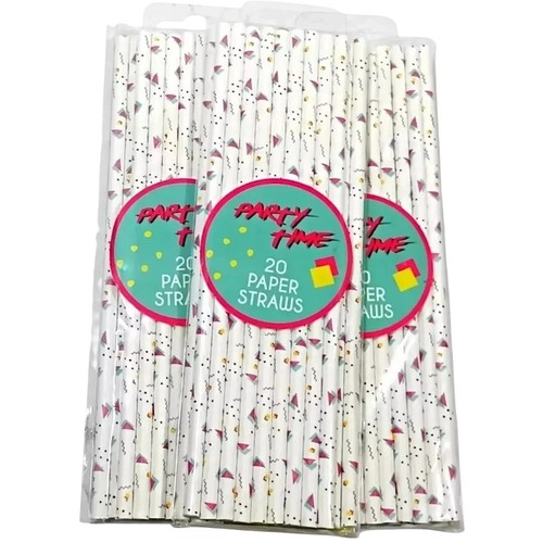 Drinking STRAWS Birthday Party Events Straws - 60 Count