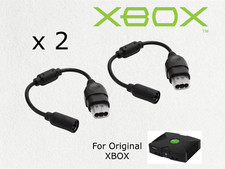 x 2 XBOX Breakaway Cable Controller Extension Lead Microsoft Original Console