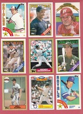 5 CARD STAR LOTS TOPPS DONRUSS FL. U PICK PLAYER BONDS BRETT RYAN + HOF 1982-90