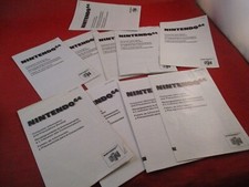 Lot of 10 Nintendo 64 N64 Consumer Information and Precautions Booklet Insert
