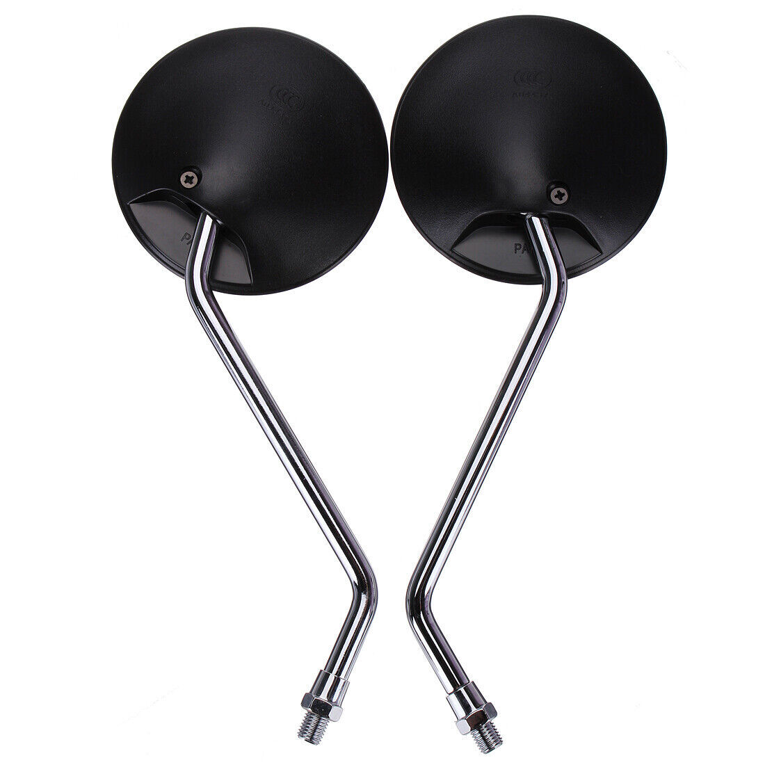 2Pcs 10mm Universal Motorcycle Mirrors Scooter Motorbike Rear View Side