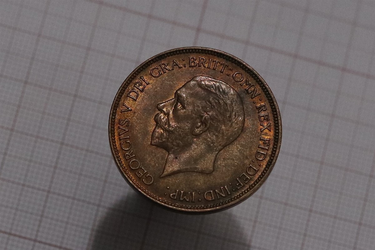 🧭 🇬🇧 UK GB PENNY 1935 GEORGE V HIGH GRADE B75 #Z8303 | eBay