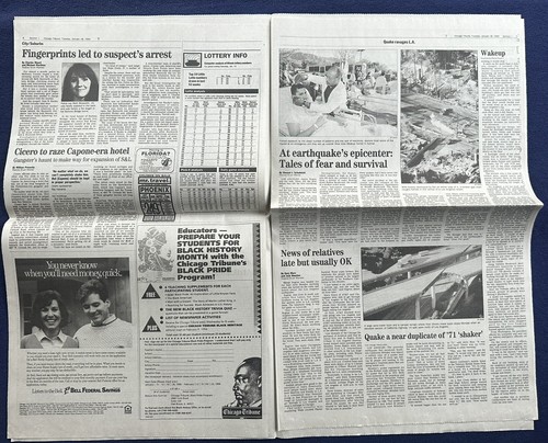 L.A.'s Nightmare Quake 27 Dead in Calif. Earthquake, Chicago Tribune, 18.01.1994 - Bild 5 von 8