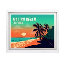 Designs ByLITA Malibu Beach California, Wall Print Art Multiple Frame