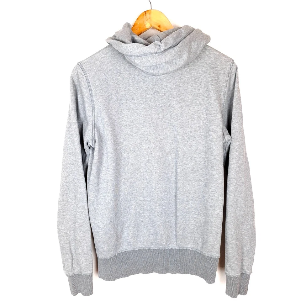 Pull homme GANT taille S à capuche zippé intégral coton poche kangourou gris ... - Photo 2/4