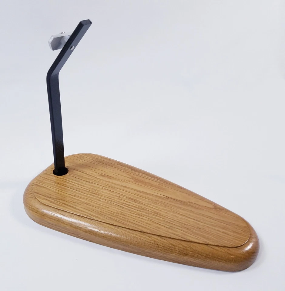 European Skull Mount Table Top Display  White Oak Base - Image 4 of 4