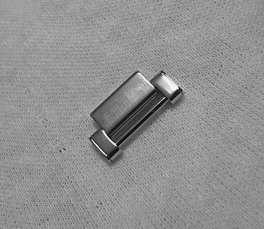Breguet Genuine Men's Watch Belt Band Bracelet 1 Link Part Silver SS 19mm Rare image 4