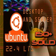 Ubuntu 22.04 LTS Desktop and Server DVD SET Latest Version March 2024 USA FAST!