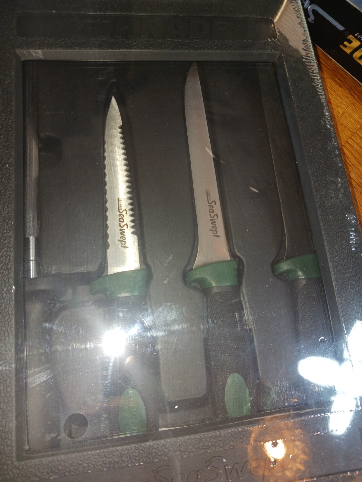 Schrade Seaswept Filet Knife Set. 4 PC set w/case . Hunting fishing eBay
