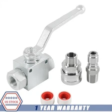 3/8" Ball Valve 4500 PSI 3/8" fitting Female Out NEW For Pressure Washers Max