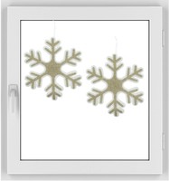 2Er Set Xl Schneeflocke Weihnachtsdeko Fensterdeko Fensterschmuck Weihnachten