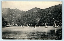 POSTCARD NAINITAL - THE BOAT RACE - GANGI SAH REAL PHOTOGRAPH INDIA NAINI TAL 