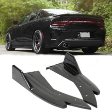 For Dodge Charger Challenger SRT Rear Bumper Lip Side Splitter Diffuser Body Kit