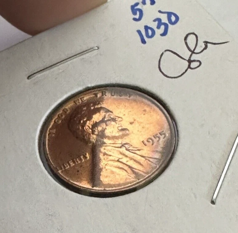 1955-P Lincoln Wheat Proof ~ Great Red Coin w/Light Color Tone ~ Sweet ~ Y30 - Image 2 of 4