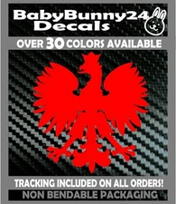 Polish Falcon Eagle Pride Polska Polski Truck Van Car Vinyl Decal Sticker