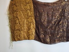 Pre-owned Ethnic Pakistani Indian Duppata Saree Scarf Printed Wrap Stole U912 