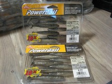 2 Packs Berkley 3.5" Grass Pig Soft Fishing Swim Baits Blue Shiner Gold Color