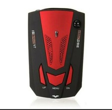 16 Band V7 Car Radar Detector Speed Alarm Supports English Red