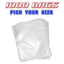 1,000 pcs BPA Free 3 mil Vacuum Chamber Bag Great for Food Vac Storage JORESTECH