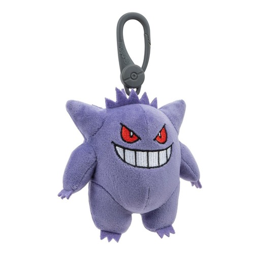 Jazwares Pokemon 3.5" Clip-On Plushie | PIKACHU GENGAR CHARMANDER EEVEE - Picture 4 of 5
