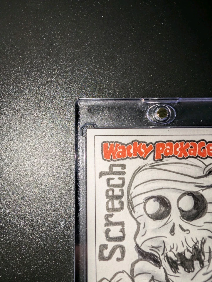 2025 Wacky Packages Halloween - Screech - Cartão de esboço 1/1 - Throwback Old School - Imagem 4 de 4