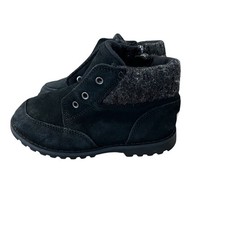 UGG Boys Black Orin Wool Boot Toddler Size 9 No Laces