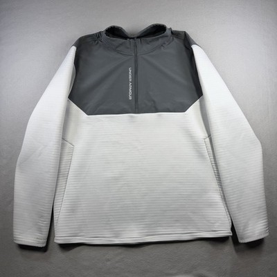 Under Armour Golf Storm Evolution Daytona XXL White Gray Loose Full Zip Jacket