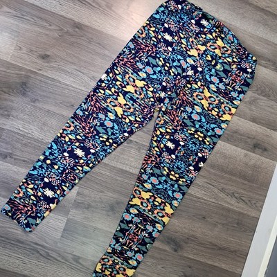 Legging LuLaRoe Tall And Curvy – Taille 12, Imprimé Floral, Neuf