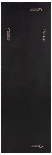 Howard Elliot Aldrich 46 1/2" High Matte Black Wood Wall Mirror - Picture 5 of 5