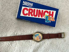 Vintage - NBA Nestlé Crunch Slam Dunk Quartz Watch - Brown Leather Strap