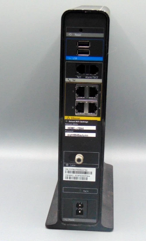 ARRIS TM3402A Wireless Modem / Router No Power Cord - Pre Owned - Image 2 of 3