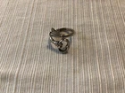 Vintage Avon 1976 Skeleton Key Sterling Silver Ring Size Approx 7-8? Adjustable