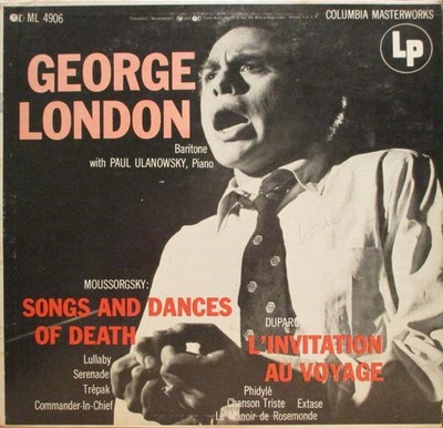 George London With Paul Ulanowsky, Noussorgsky: Songs And Dances Of Death / Dupa