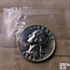 1963 P SILVER WASHINGTON QUARTER PROOF IN CELLO
