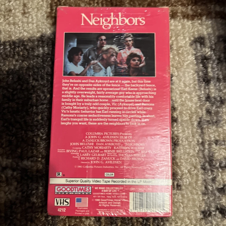 NEIGHBORS VHS Brand New Sealed- 1988- AYKROYD BELUSHI Buy 2 Get 1 Free Foto 2 de 4