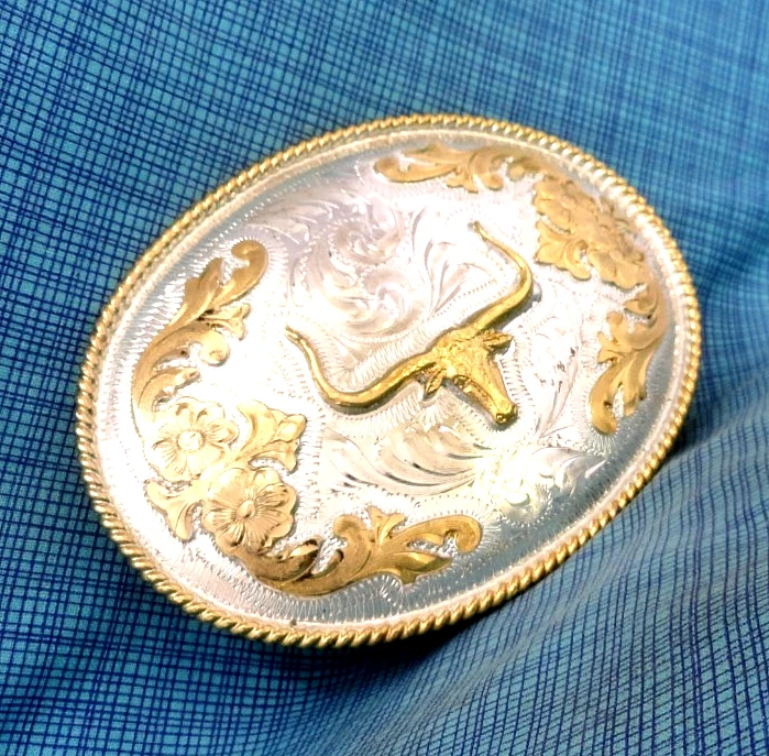 Adult Unisex Silver 1980s Vintage Belt Buckles for sale | eBay display picture 1