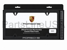 Genuine Porsche License Frame Porsche Black Slim Pna-709-004-45 Genuine Porsche License Frame Porsche Black Slim Pna-709-004-45